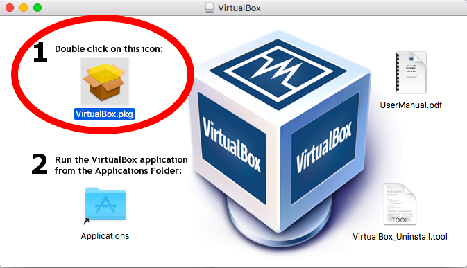 VirtualBox のインストールパッケージ